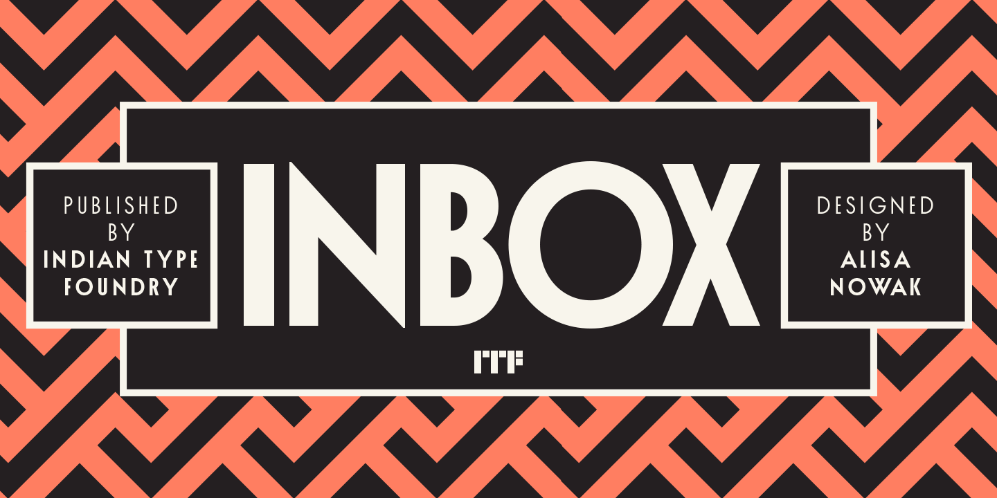 Inbox Bold Font preview